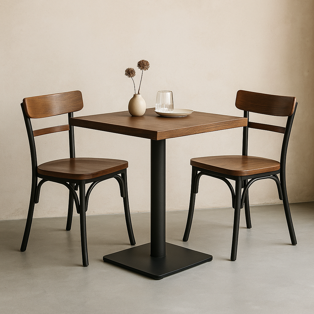 سایز میز دو نفره رستوران