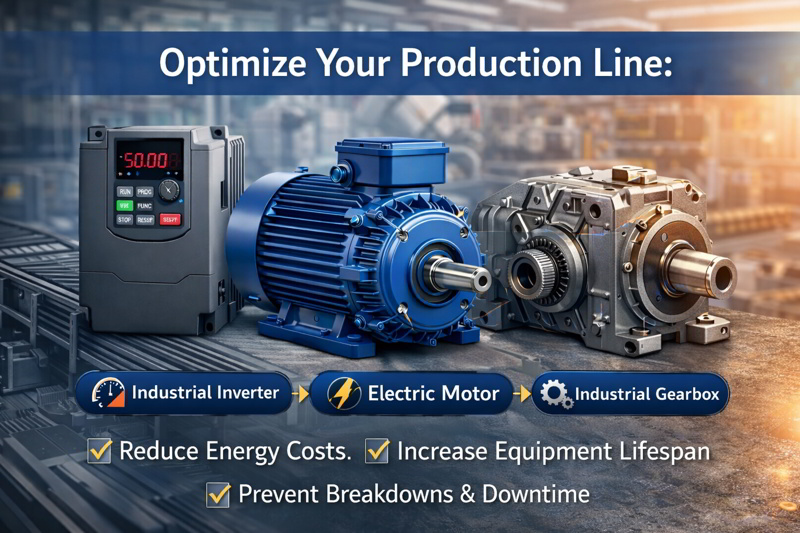 راهنمای خرید اینورتر، الکتروموتور و گیربکس