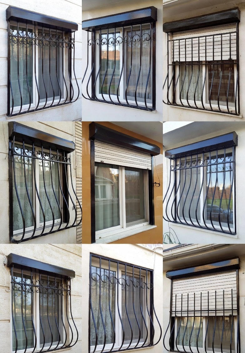 حفاظ پنجره ساده با جا گلدانی در تهران